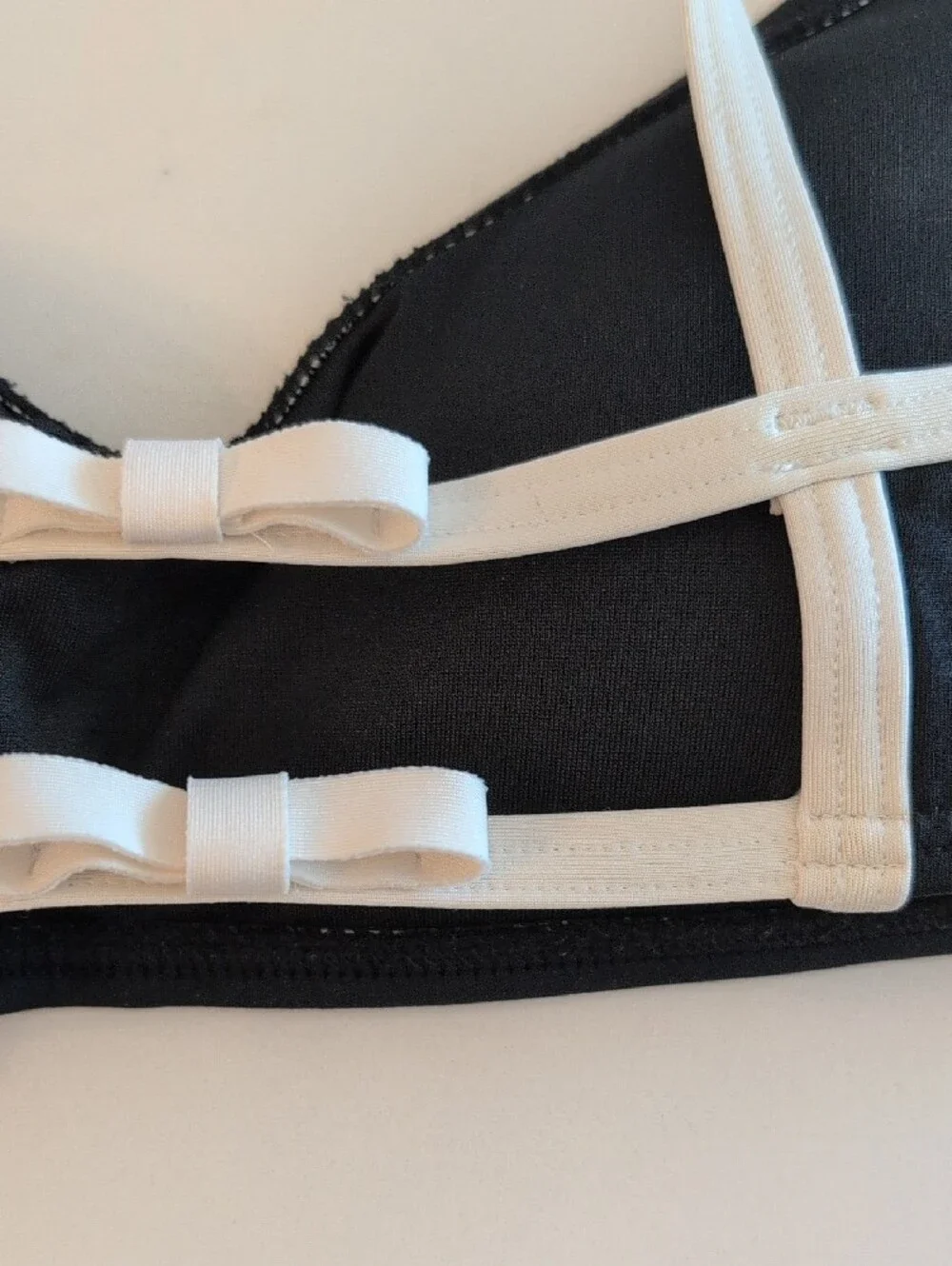 Kate Spade spade Black and White Contrast Bikini Set